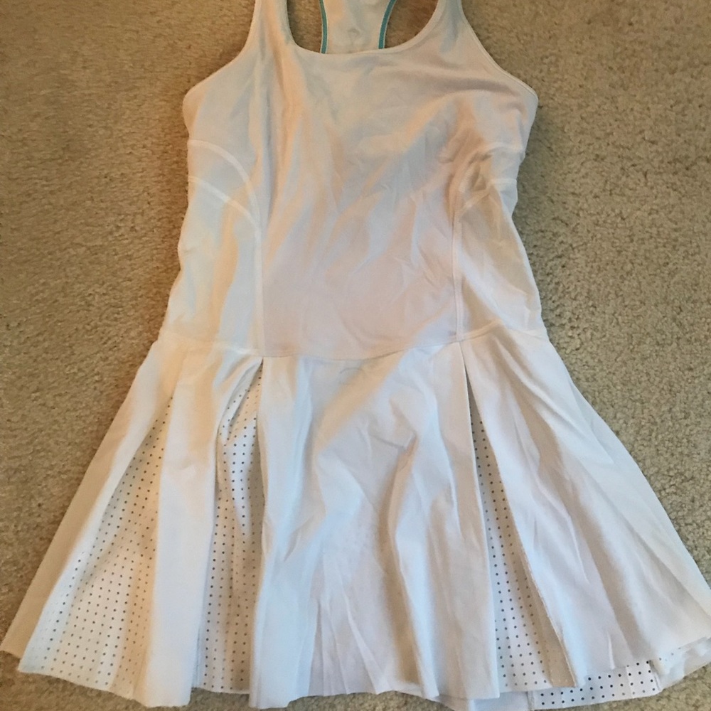 white tennis dress